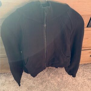 Women's Lululemon Black scuba full zip Hoodie Jacket size xs/s